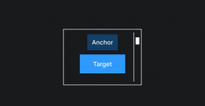 Якорный и таргет элементы